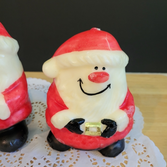 Vintage Nostalgic Santa Candles - Picture 3 of 7